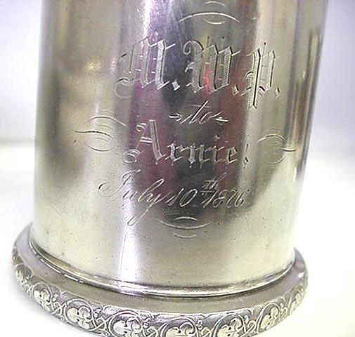 Baby Cup Gorham 1876 Centennial sterling