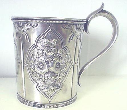 Baby Cup Gorham Coin florals