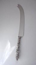 Orange Knife oranges and leaves motif Gorham sterling silver