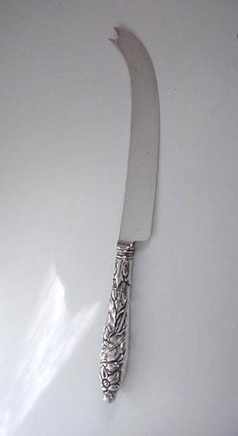 Orange Knife oranges and leaves motif Gorham sterling silver