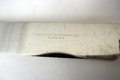 Orange Knifes Castle motif Gorham sterling silver