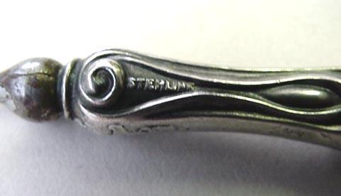 George VI Frank Smith Lettuce Fork sterling