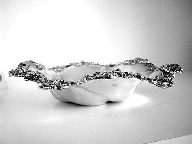 BOWL Unger Bros. Sterling Silver Floral Wild