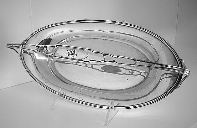 Bread Tray with Handle Sterling silver