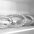 Bread Tray Deco Hand Hammered Style Sheffield Silverplate