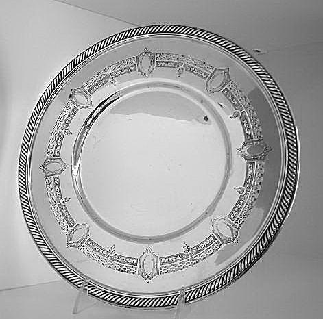 Gadroon & Pierced Border Tray Mt. Washington s