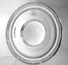 Tray Egg & Dart style Border Sterling Silver