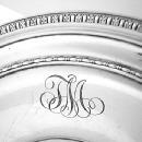 Tray Egg & Dart style Border Sterling Silver