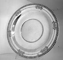 Gadroon & Flowers Border Tray Wallace Sterling