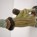 miniature figurine woman and boy hand painted
