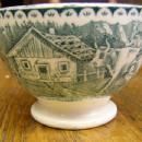Tea cup Cows, Goat & florals transfer ware