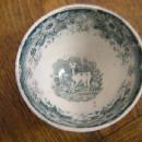 Tea cup Cows, Goat & florals transfer ware