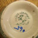 Tea cup Cows, Goat & florals transfer ware