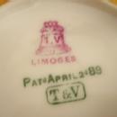 Creamer Limoges T & V porcelain blue and white