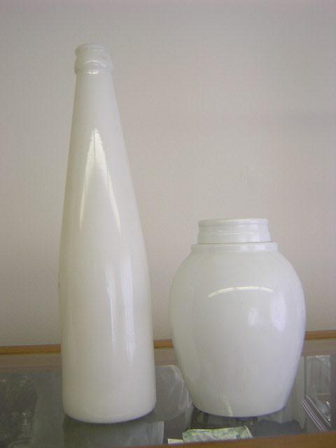 Barbers Bottle Old milk glass 10