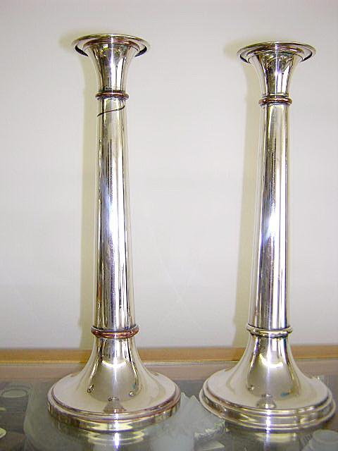 Candlesticks Sheffield Mixed metal copper bands