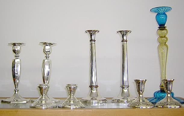 Candlesticks Sheffield Mixed metal copper bands
