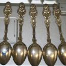 Lily demitasse spoons Whiting Sterling Silver