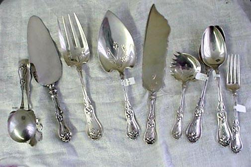 Violet Serving Spoon Whiting Sterling silver