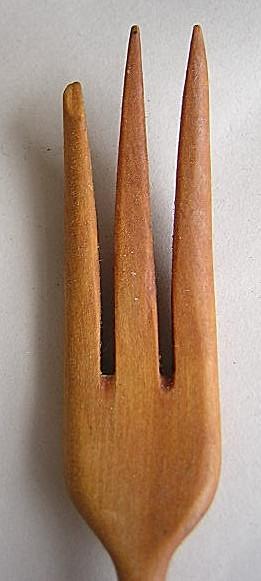 Repousse Salad Set Kirk Sterling Silver handles and Wood Ends