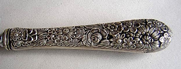 Repousse Cake Breaker Kirk Sterling Silver Angel Food Cake