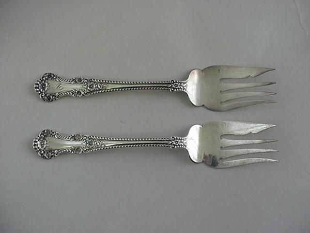 Cambridge Meat Fork Gorham Sterling Silver wild