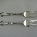 Cambridge Meat Fork Gorham Sterling Silver wild