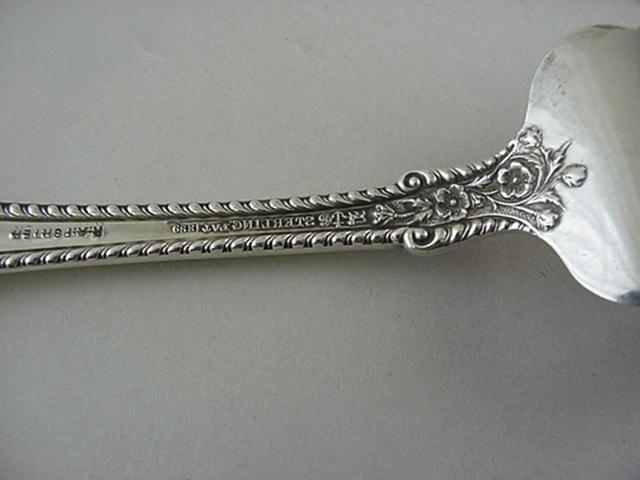 Cambridge Meat Fork Gorham Sterling Silver wild