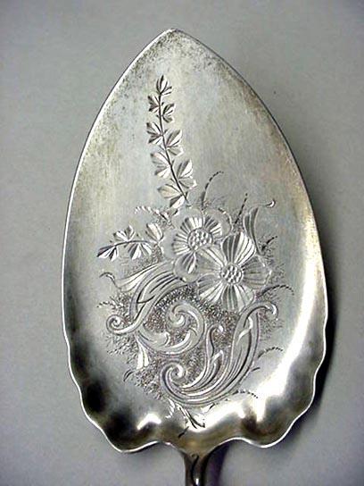 Oval Twist Whiting Pie Pastry Server Sterling