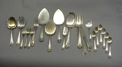 Bead Whiting 8 coffee spoons Sterling Silver