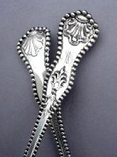 Charles II 9 Ice Cream Forks D & H sterling