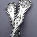 Charles II 9 Ice Cream Forks D & H sterling