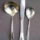 Sculptured Rose Gravy Ladle Towle Floral Sterling Silver