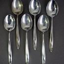 Silver Sculpture Place Soup Spoons Reed &