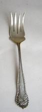 Lancaster Rose Beef Fork Gorham Sterling Silver Floral