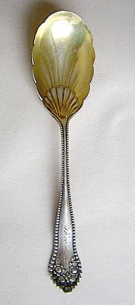 Lancaster Rose Preserve Spoon Gorham Sterling