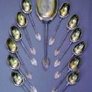 Lotus Whiting Ice Cream Server 12 spns sterling