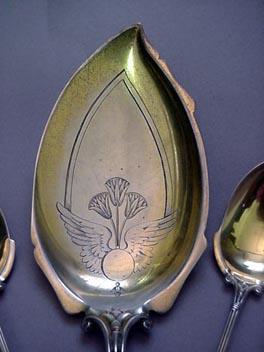 Lotus Whiting Ice Cream Server 12 spns sterling