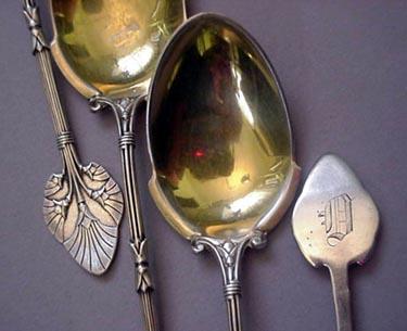 Lotus Whiting Ice Cream Server 12 spns sterling