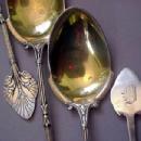 Lotus Whiting Ice Cream Server 12 spns sterling