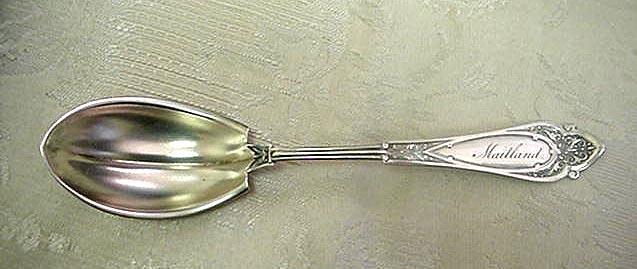 Venetian Wood & Hughes sterling Preserve spoon
