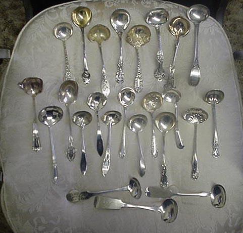 CREAM ladles many makers sterling