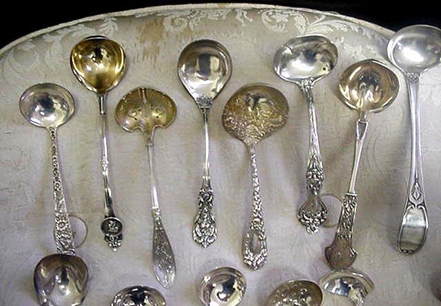 CREAM ladles many makers sterling