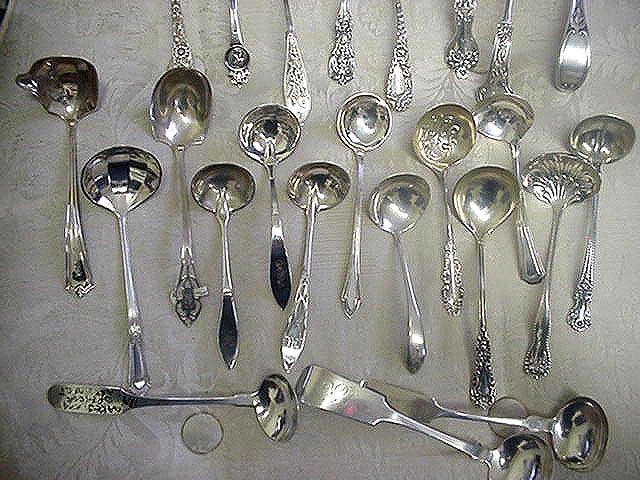 CREAM ladles many makers sterling