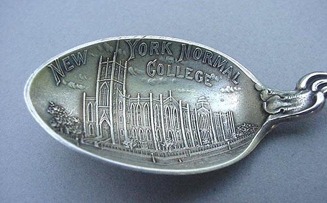 Souvenir spoon New York Normal College Gorham Sterling