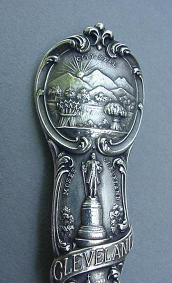 Souvenir spoon Watson Cleveland sterling