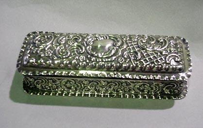Box Ornate Repousse English c 1890's