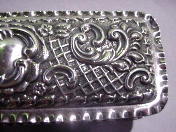 Box Ornate Repousse English c 1890's