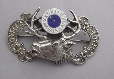 BPOE pin with Figural Elks Head and enamelled