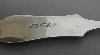 Coin Silver Tongs C. Benedict 28 Bowery NYC